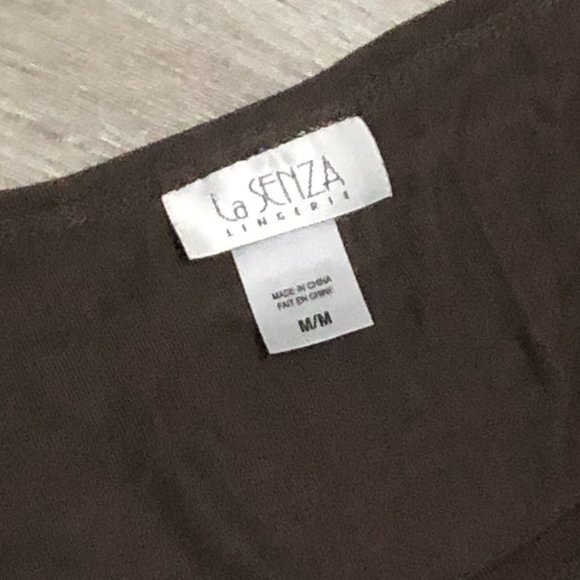 La Senza Empire Waist Tunic Dress with Balloon Sleeves Brown Size M - Picture 3 of 5